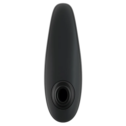 Womanizer Classic 2 i sort, set forfra med synligt mundstykke – lufttryksvibrator til klitorisstimulation uden direkte berøring