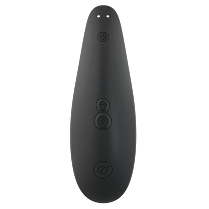 Womanizer Classic 2 i sort, set bagfra med tre knapper – elegant klitorisstimulator med lydsvag Pleasure Air og enkel betjening