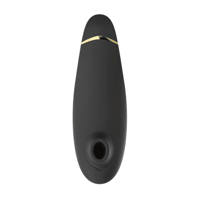 Sort intimprodukt med luftbaseret stimulationsteknologi og gylden detalje. Ergonomisk og diskret design til målrettet, blid stimulering. Skabt til sanselig nydelse og kropsvenlig komfort.